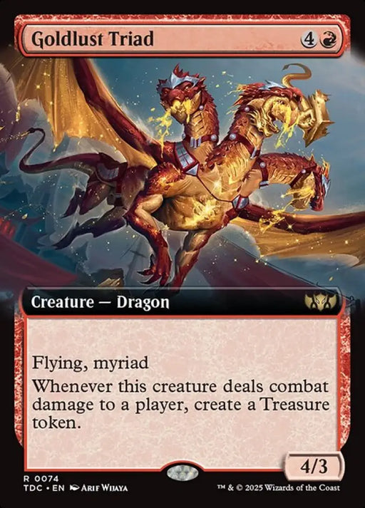Goldlust Triad (74) [Tarkir: Dragonstorm Commander]