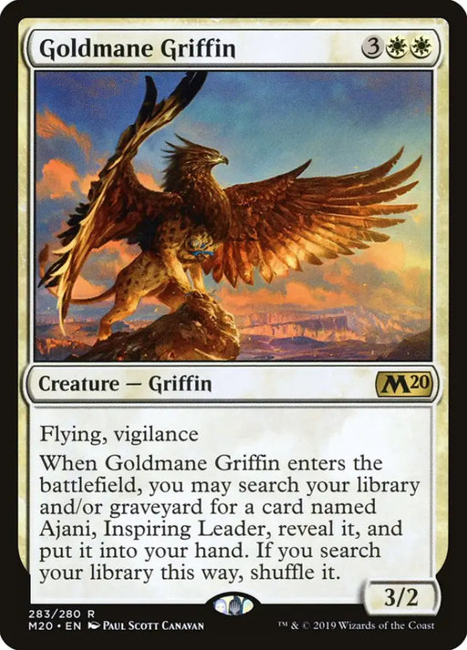 Goldmane Griffin [Core Set 2020] - MTG Single