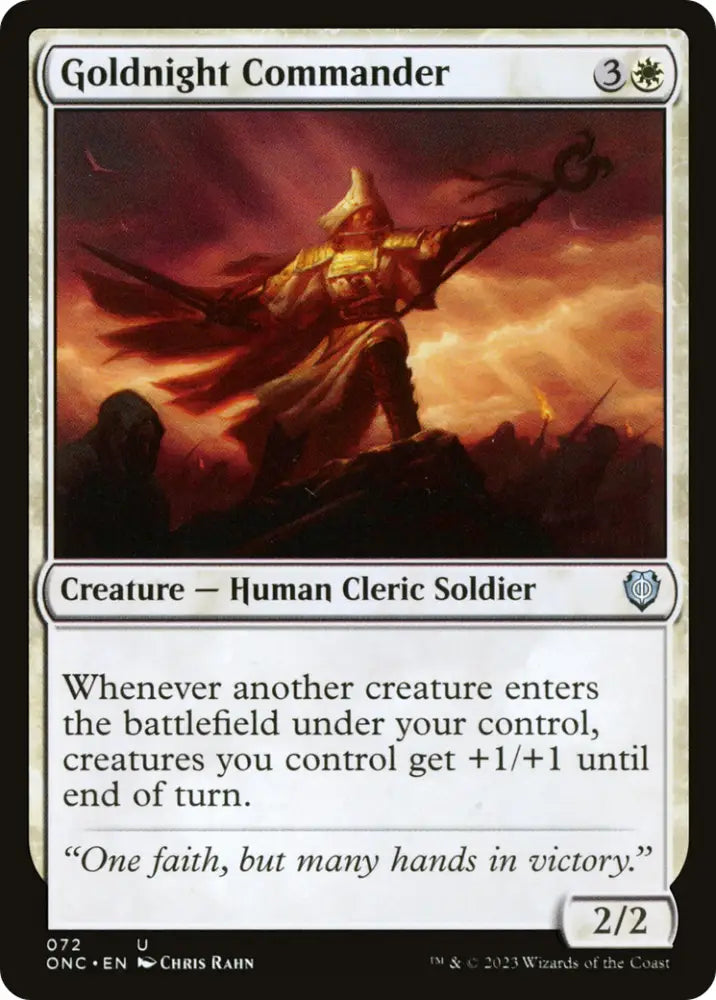 Goldnight Commander [Phyrexia: All Will Be One Commander] - MTG Single