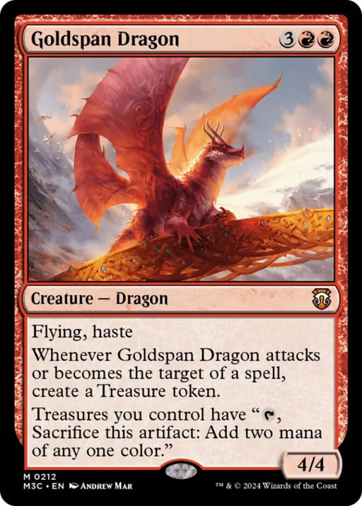 Goldspan Dragon [Modern Horizons 3 Commander] - MTG Single