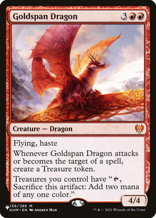 Goldspan Dragon [The List] - MTG Single