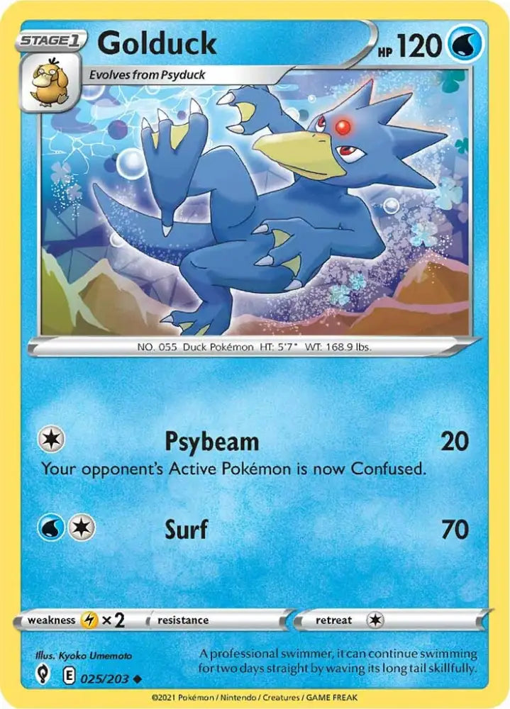 Golduck (025/203) [Sword & Shield: Evolving Skies] - Pokemon Single