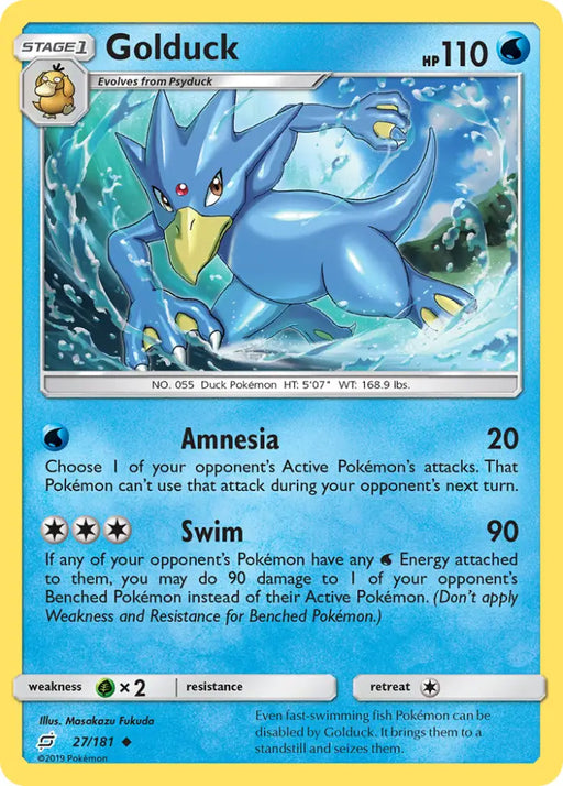 Golduck (27/181) [Sun & Moon: Team Up] - Pokemon Single