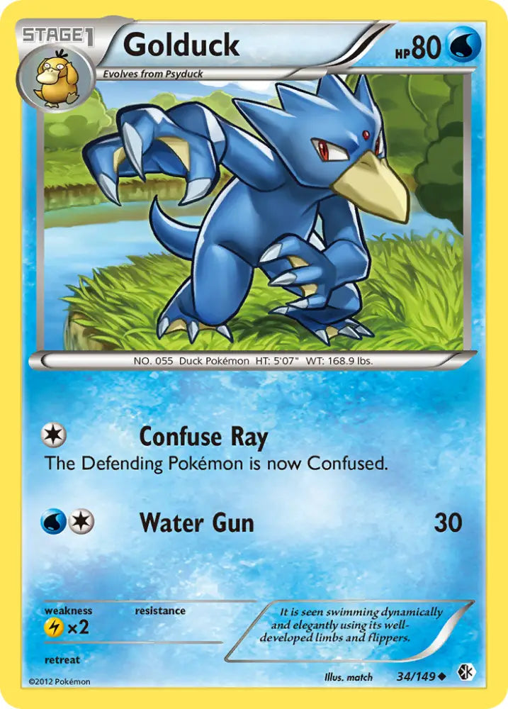 Golduck (34/149) [Black & White: Boundaries Crossed] - Pokemon Single