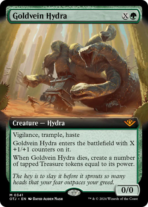 Goldvein Hydra (Extended Art) [Outlaws of Thunder Junction] - MTG Single