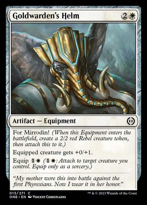 Goldwarden’s Helm [Phyrexia: All Will Be One] - MTG Single