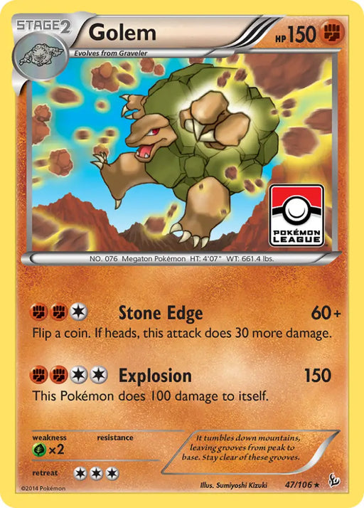 Golem (47/106) [XY: Flashfire] - Pokemon Single