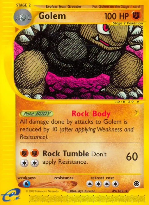 Golem (49/165) [Expedition: Base Set] - Pokemon Single