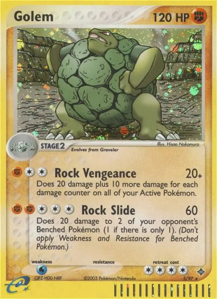 Golem (5/97) [EX: Dragon] - Pokemon Single
