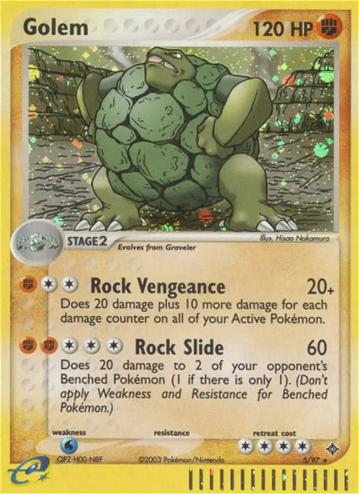 Golem (5/97) [EX: Dragon] - Pokemon Single