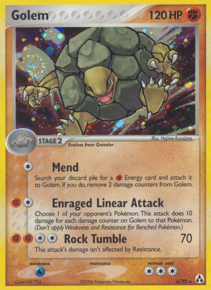Golem (6/92) [EX: Legend Maker] - Pokemon Single