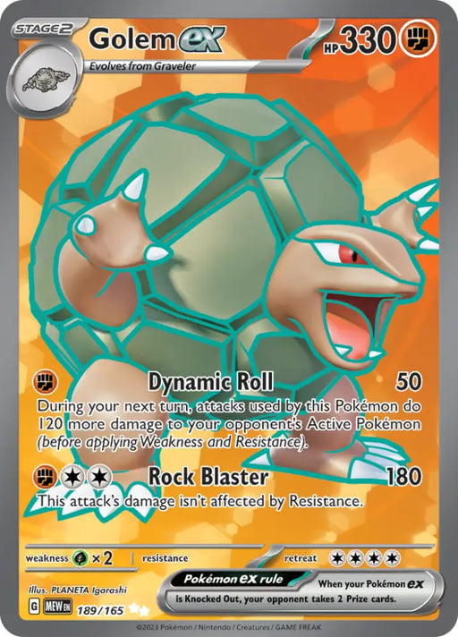 Golem ex (189/165) [Scarlet & Violet 151] - Pokemon Single