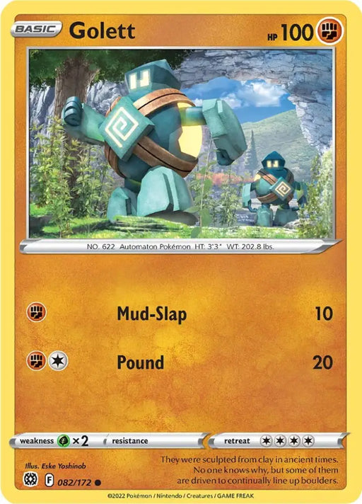 Golett (082/172) [Sword & Shield: Brilliant Stars] - Pokemon Single
