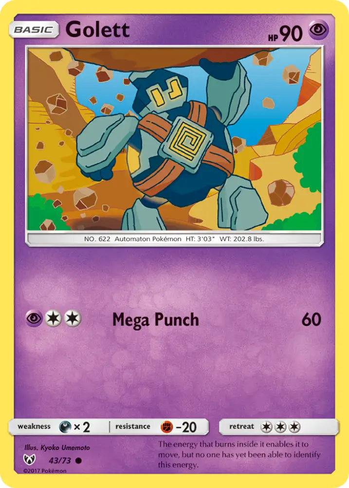 Golett (43/73) [Sun & Moon: Shining Legends] - Pokemon Single