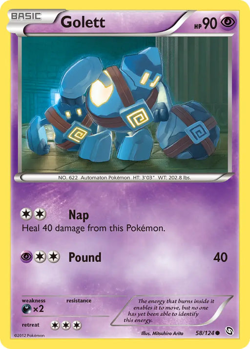 Golett (58/124) [Black & White: Dragons Exalted] - Pokemon Single