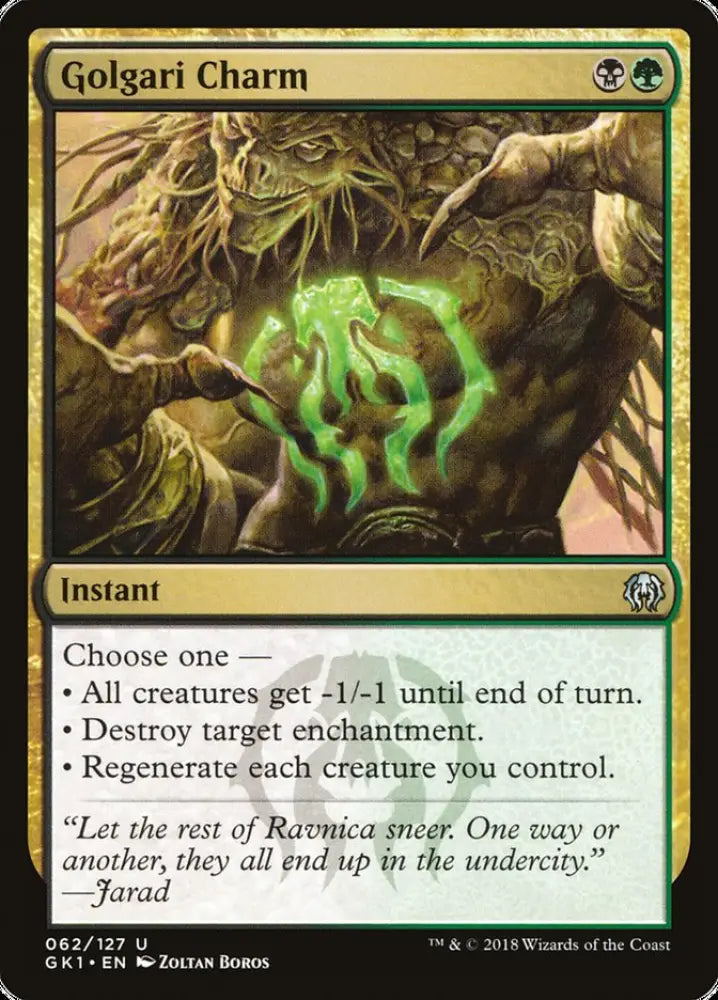 Golgari Charm [Guilds of Ravnica Guild Kit] - MTG Single