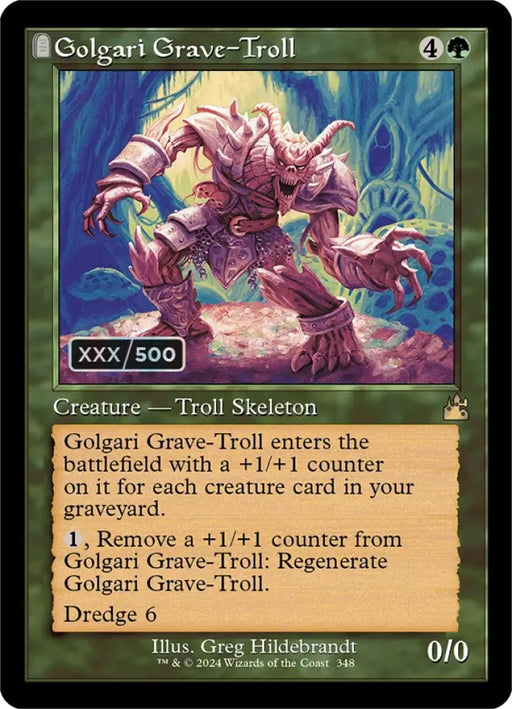 Golgari Grave-Troll (Retro) (Serialized) [Ravnica Remastered] - MTG Single