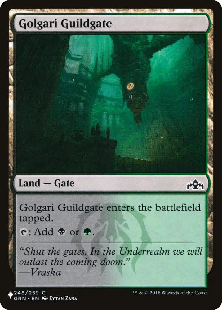 Golgari Guildgate [The List] - MTG Single