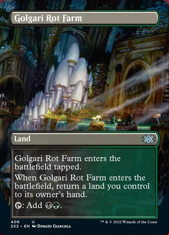 Golgari Rot Farm (Borderless Alternate Art) [Double Masters 2022] - MTG Single