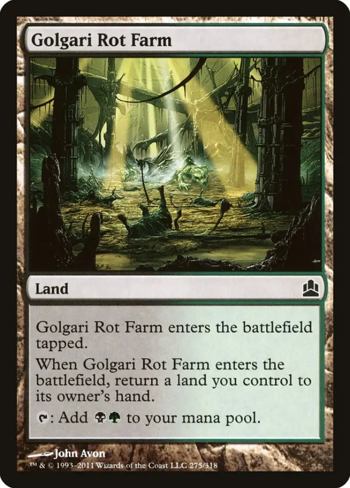 Golgari Rot Farm [Commander 2011] - MTG Single