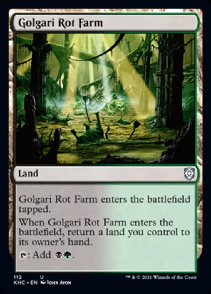 Golgari Rot Farm [Kaldheim Commander] - MTG Single