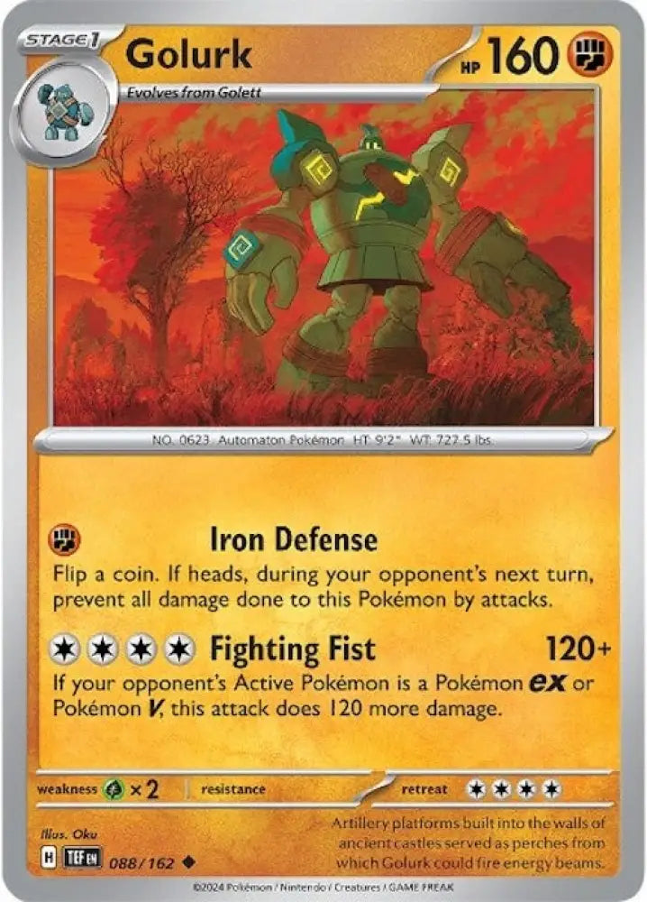 Golurk (088/162) [Scarlet & Violet: Temporal Forces] - Pokemon Single