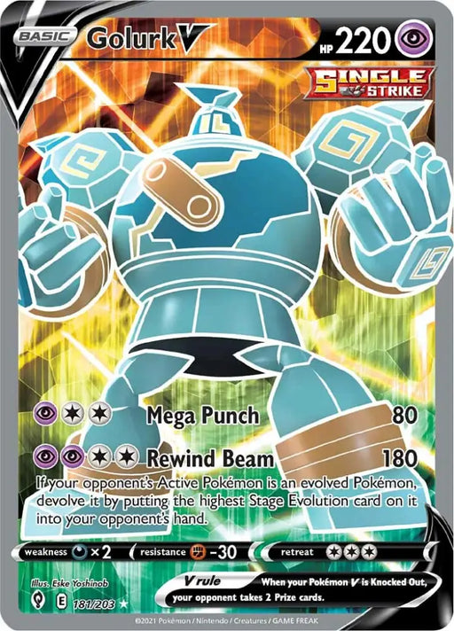 Golurk V (181/203) [Sword & Shield: Evolving Skies] - Pokemon Single