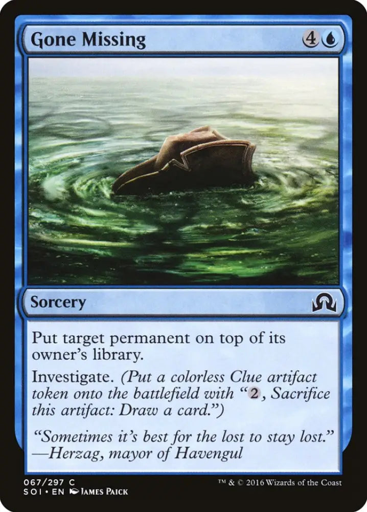 Gone Missing [Shadows over Innistrad] - MTG Single