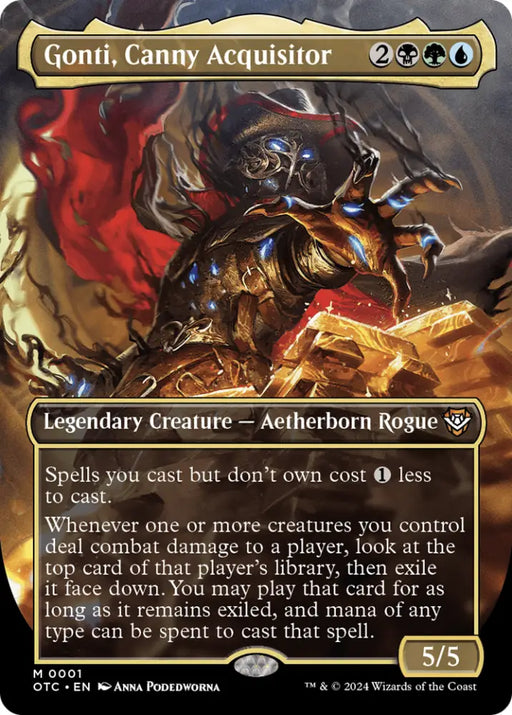 Gonti Canny Acquisitor (Borderless) [Outlaws of Thunder Junction Commander] - MTG Single