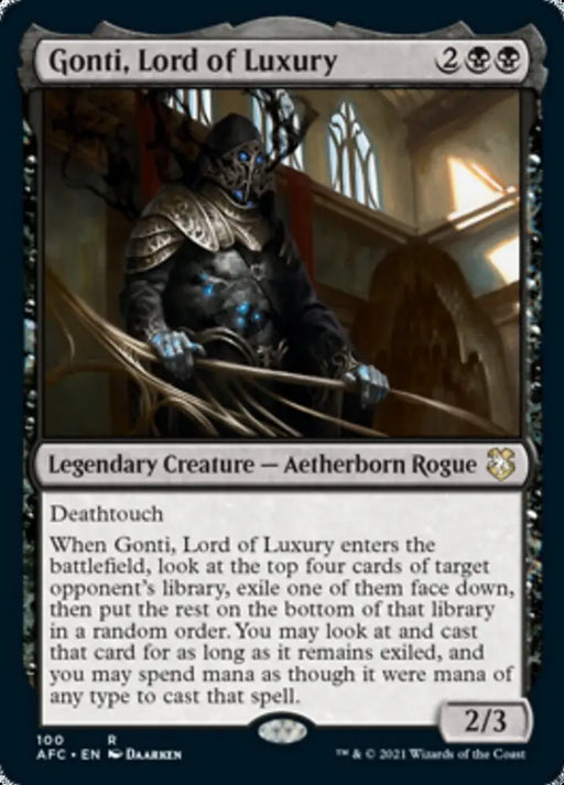 Gonti Lord of Luxury [Dungeons & Dragons: Adventures in the Forgotten Realms Commander] - MTG Single