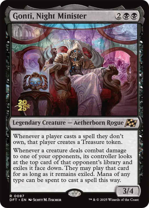 Gonti Night Minister [Aetherdrift Prerelease Promos] - MTG Single