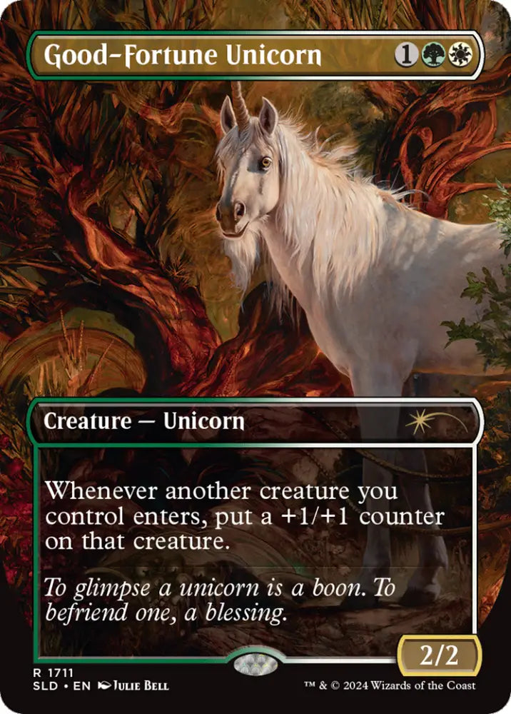 Good-Fortune Unicorn (Rainbow Foil) [Secret Lair Drop Series] - MTG Single