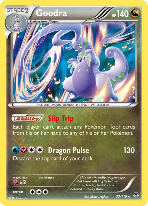 Goodra (77/119) (Cosmos Holo) (Blister Exclusive) [XY: Phantom Forces] - Pokemon Single