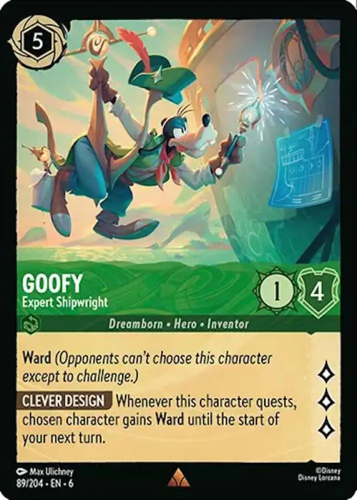 Goofy - Expert Shipwright (89/204) [Azurite Sea] - Lorcana Single