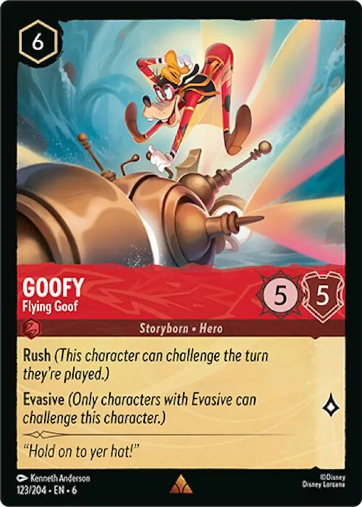 Goofy - Flying Goof (123/204) [Azurite Sea] - Lorcana Single