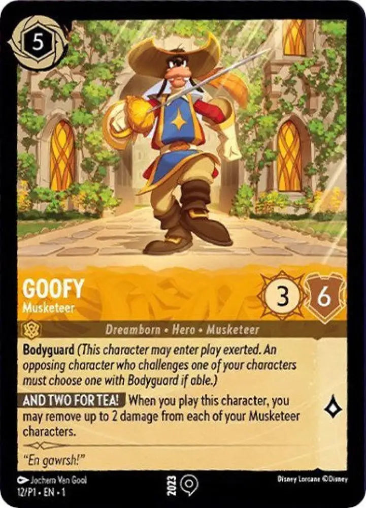 Goofy - Musketeer (12/P1) [Promo Cards] - Lorcana Single