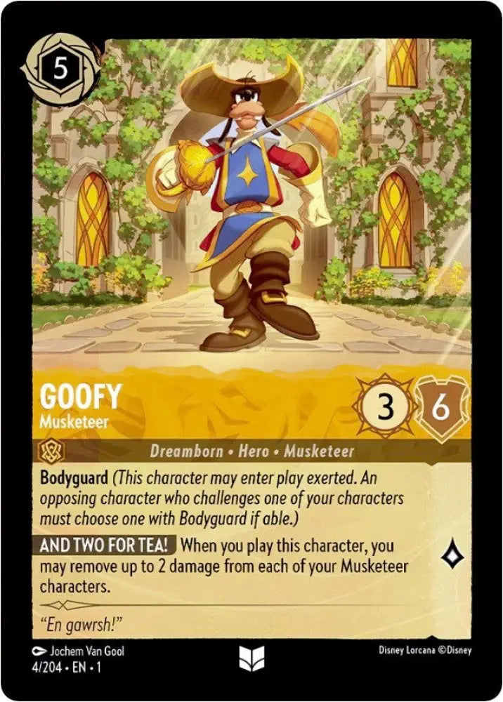 Goofy - Musketeer (4/204) [The First Chapter] - Lorcana Single