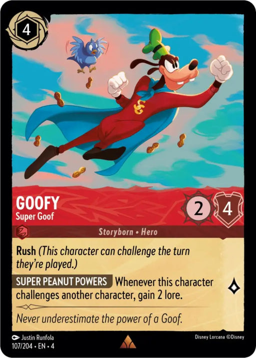 Goofy - Super Goof (107/204) [Ursula’s Return] - Lorcana Single