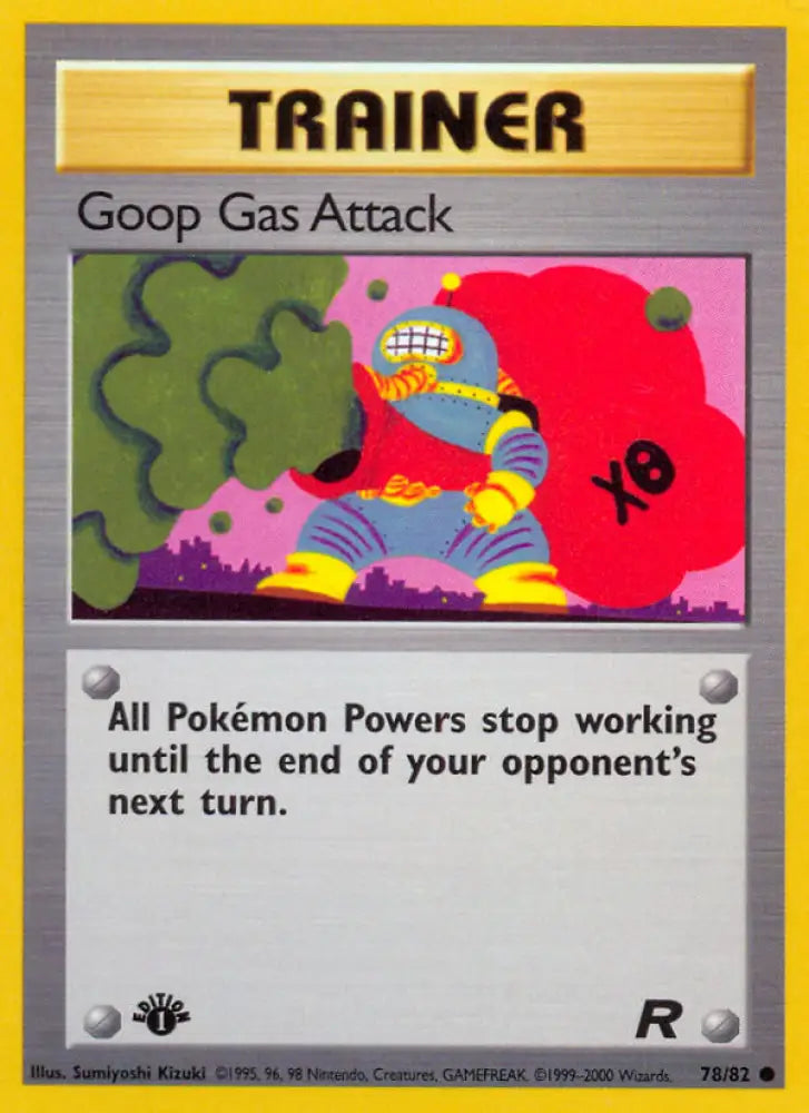 Goop Gas Attack (78/82) [Team Rocket 1st Edition] - Pokemon Single