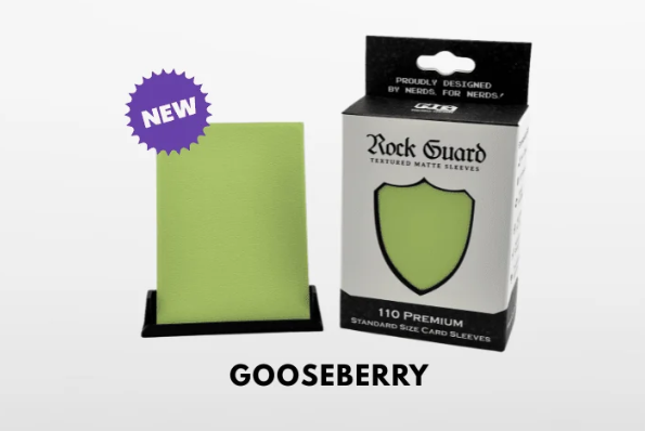 Nerd Gear: Rock Guard Premium MTG Sleeves - 110 Pack Gooseberry