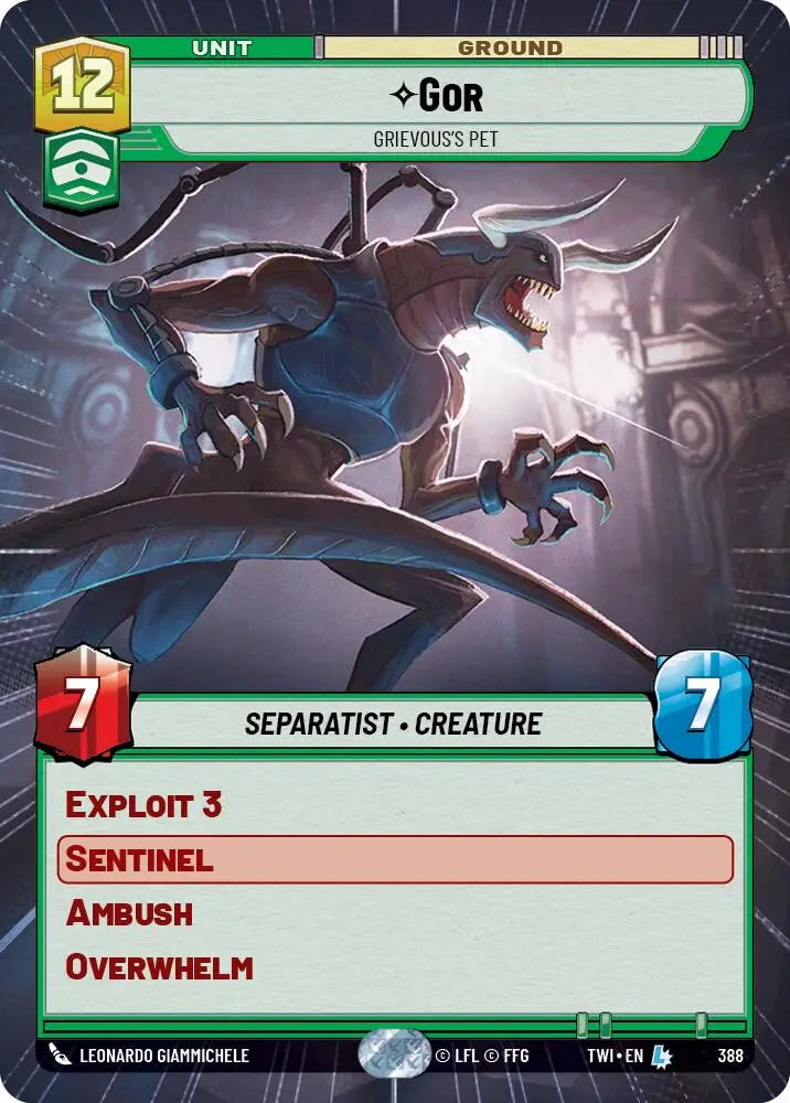 Gor - Grievous’s Pet (Hyperspace) (388) [Twilight of the Republic] - Star Wars: Unlimited Single