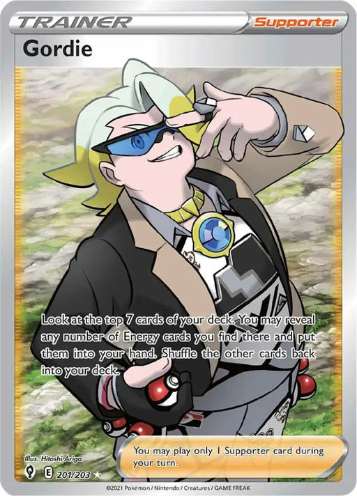 Gordie (201/203) [Sword & Shield: Evolving Skies] - Pokemon Single