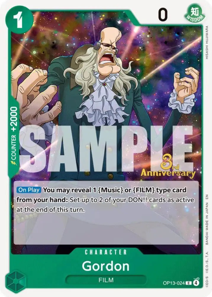 Gordon (OP13-024) [Carrying On His Will: 3rd Anniversary Tournament Cards]