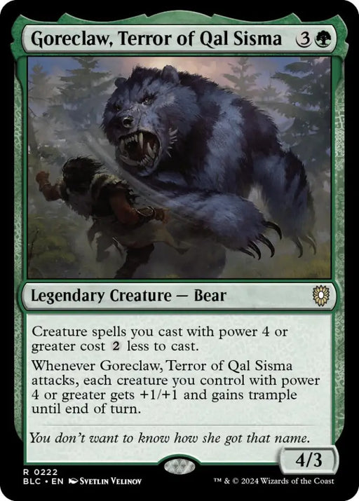 Goreclaw Terror of Qal Sisma [Bloomburrow Commander] - MTG Single