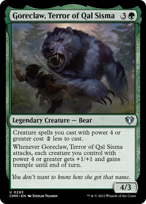 Goreclaw Terror of Qal Sisma [Commander Masters] - MTG Single