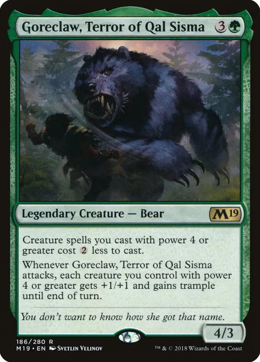 Goreclaw Terror of Qal Sisma [Core Set 2019] - MTG Single