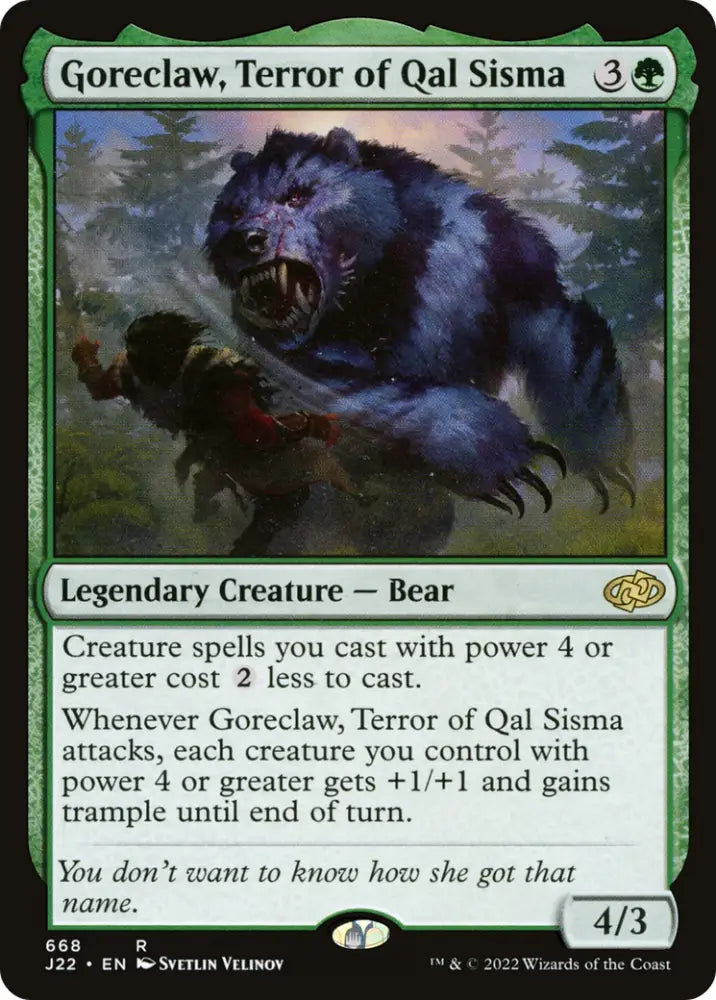 Goreclaw Terror of Qal Sisma [Jumpstart 2022] - MTG Single