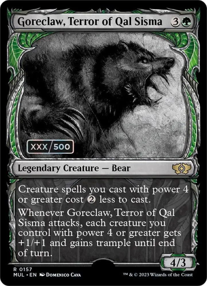 Goreclaw Terror of Qal Sisma (Serialized) [Multiverse Legends] - MTG Single