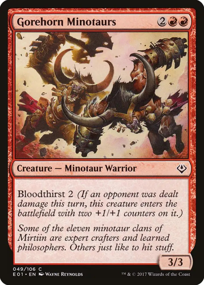 Gorehorn Minotaurs [Archenemy: Nicol Bolas] - MTG Single