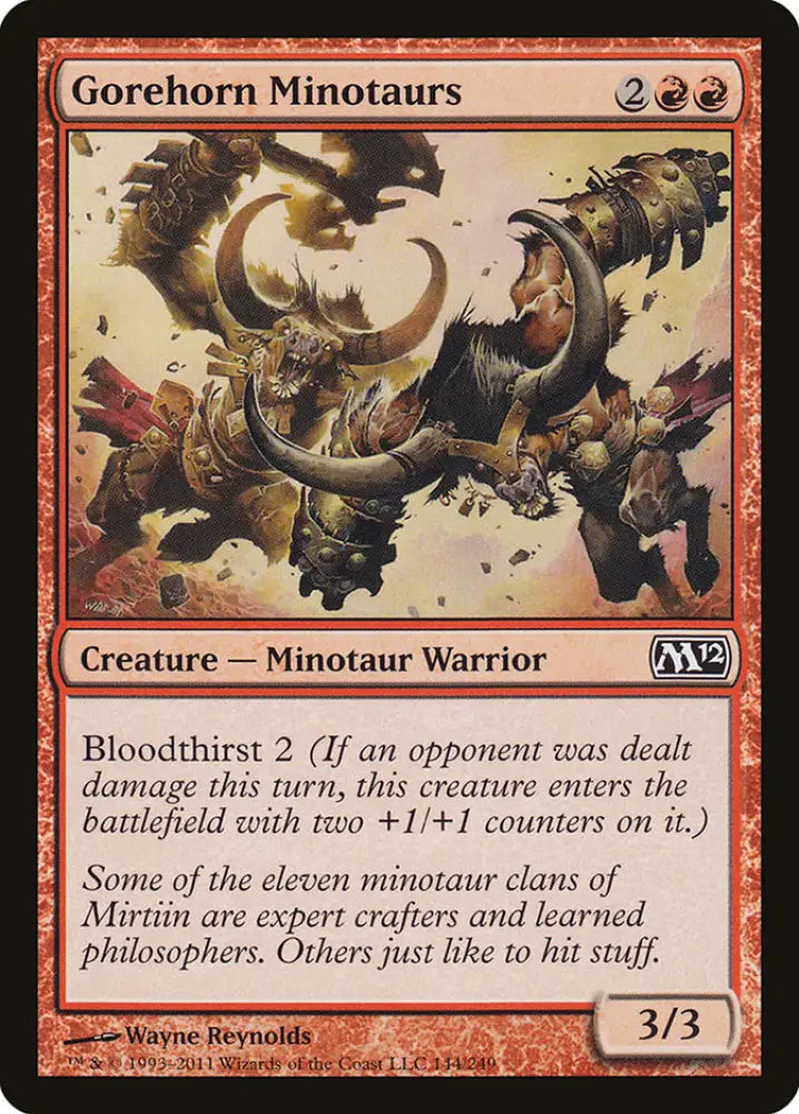 Gorehorn Minotaurs [Magic 2012] - MTG Single